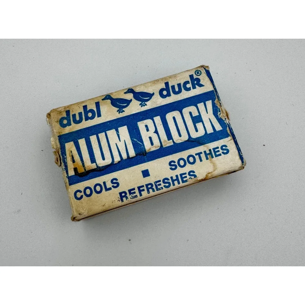 Vintage Dubl Duck Alum Block - Unused New Old Stock (NOS) - Rare Barberiana